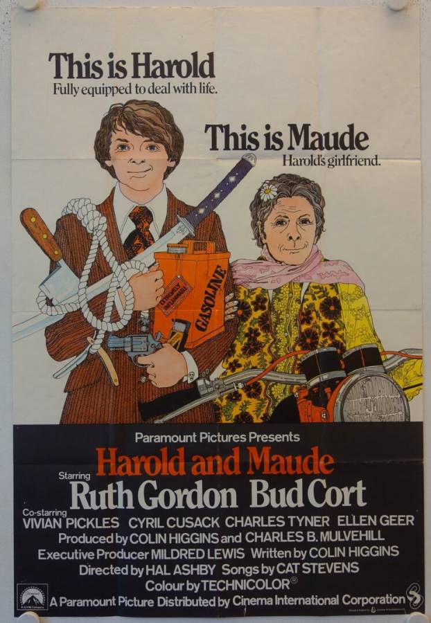 Harold and Maude original release British Onesheet movie poster
