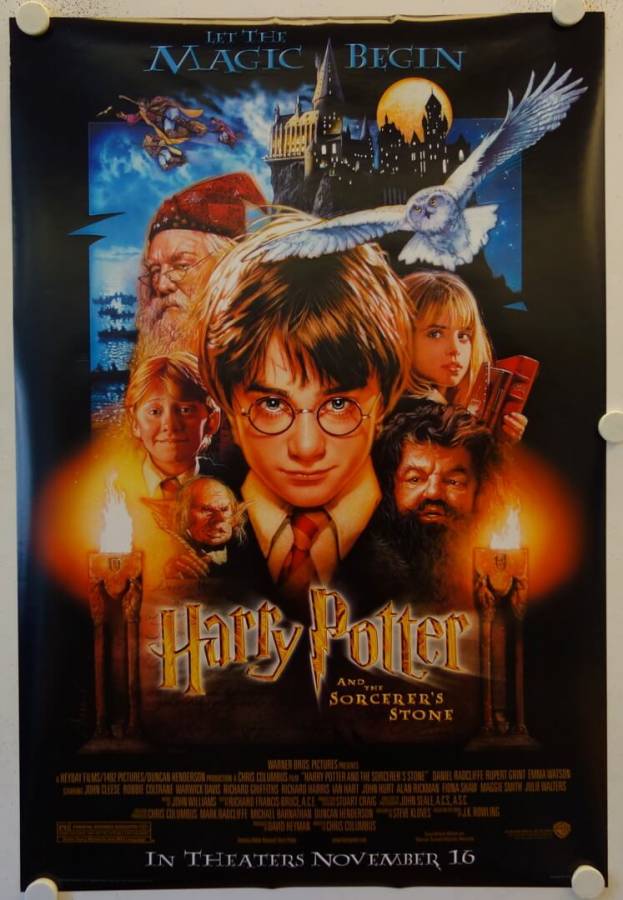 Harry Potter und der Stein der Weisen originales US Filmplakat
