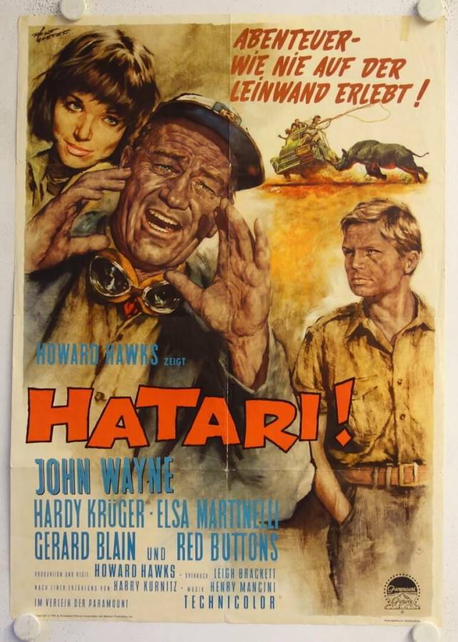 Hatari! original release german movie poster