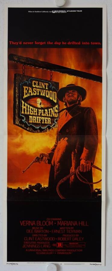 Ein Fremder ohne Namen originales US Insert Filmplakat
