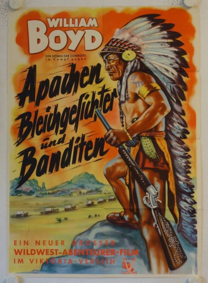 Apachen Bleichgesichter und Banditen originales deutsches Filmplakat