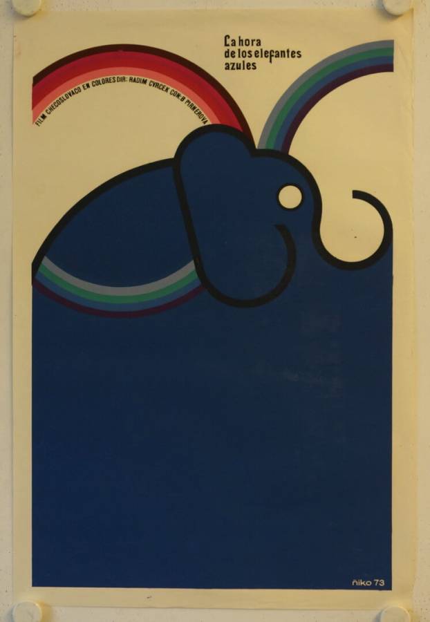 Die Stunde der blauen Elefanten originales Filmplakat aus Kuba