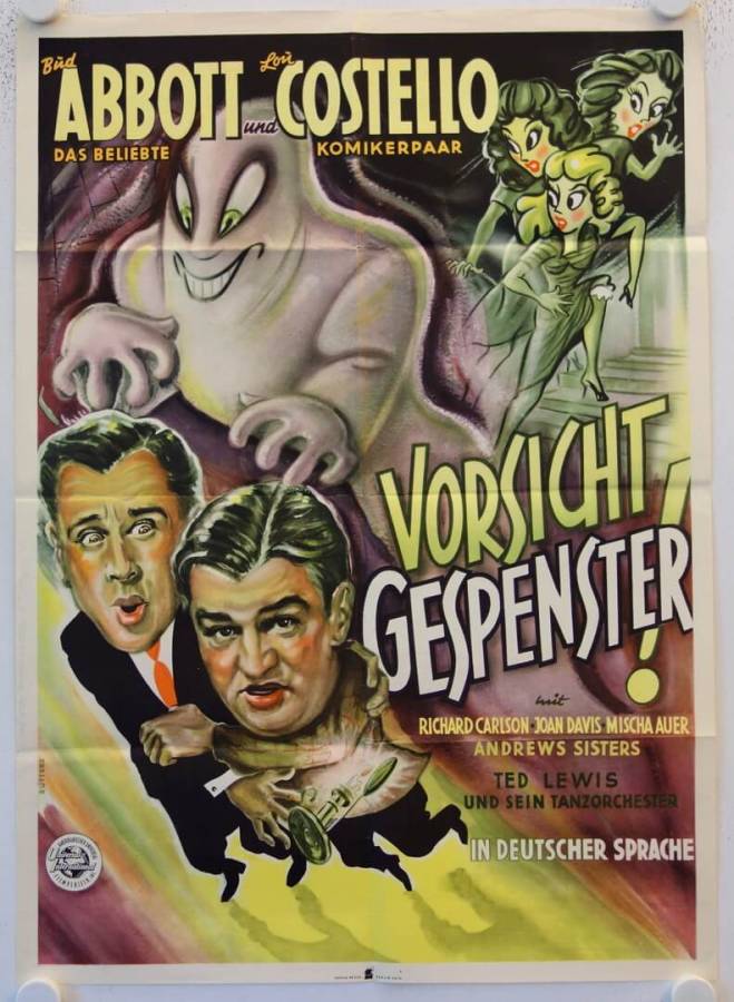 Abbott und Costello: Vorsicht Gespenster originales deutsches Filmplakat