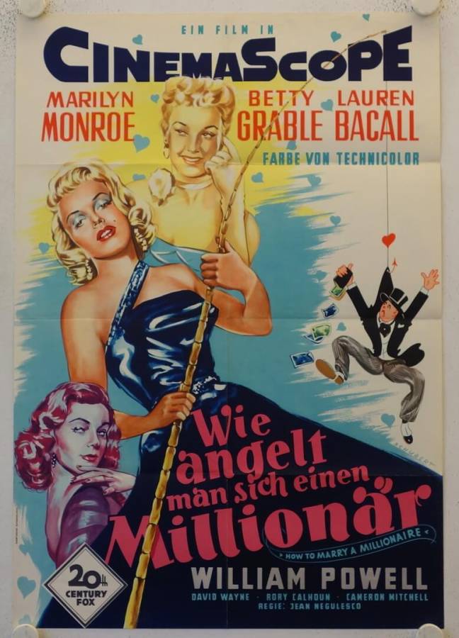 Wie angelt man sich einen Millionär originales deutsches Filmplakat