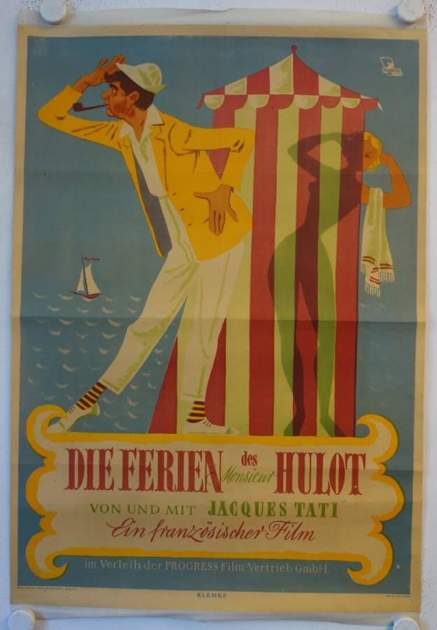 Hulot's Holiday original release east-german movie poster