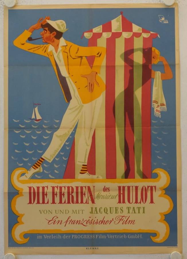 Hulot's Holiday original release east-german movie poster