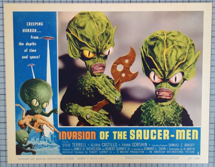 Invasion of the Saucer-Men original release US Lobby Card