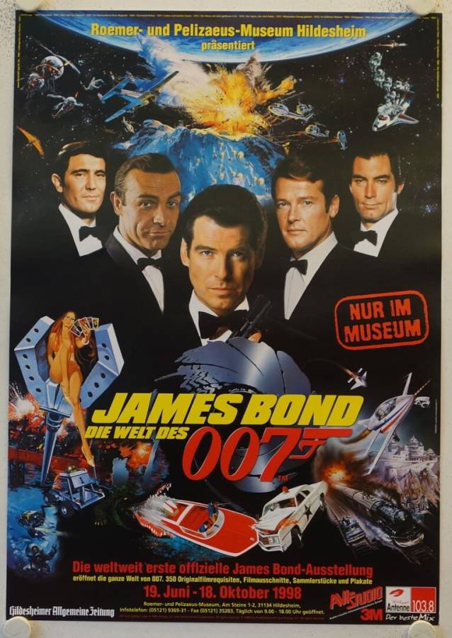 James Bond - Die Welt des 007 originales deutsches Ausstellungsplakat (rot)