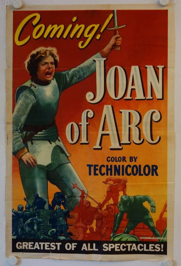 Joan of Arc original release US Onesheet movie poster