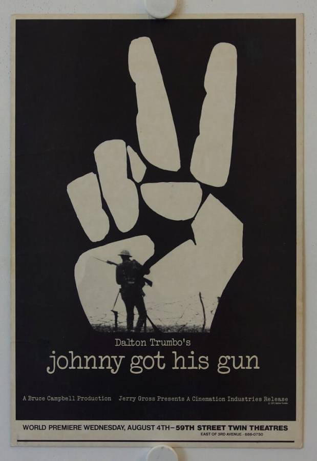 Johnny got his Gun original release US window card movie poster