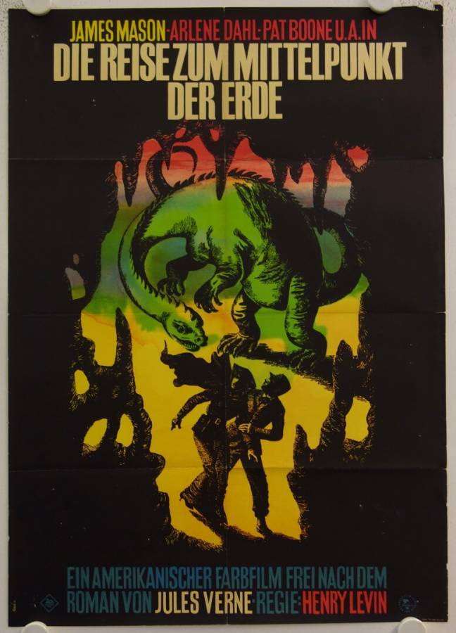 Reise zum Mittelpunkt der Erde originales DDR Filmplakat