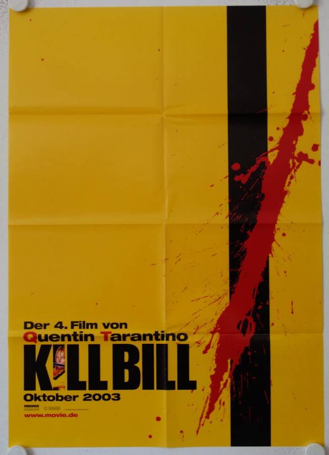 Kill Bill originales deutsches Teaser Filmplakat