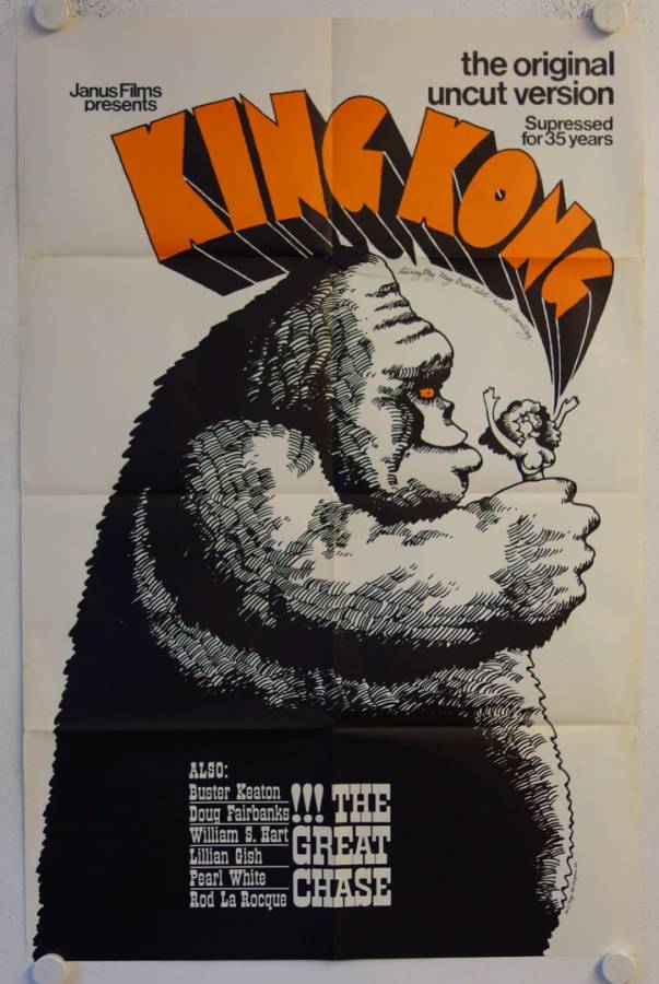 King Kong und die weisse Frau originales US Filmplakat (R68)