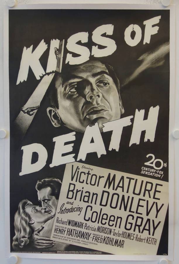Kiss of Death original release US Onesheet movie poster