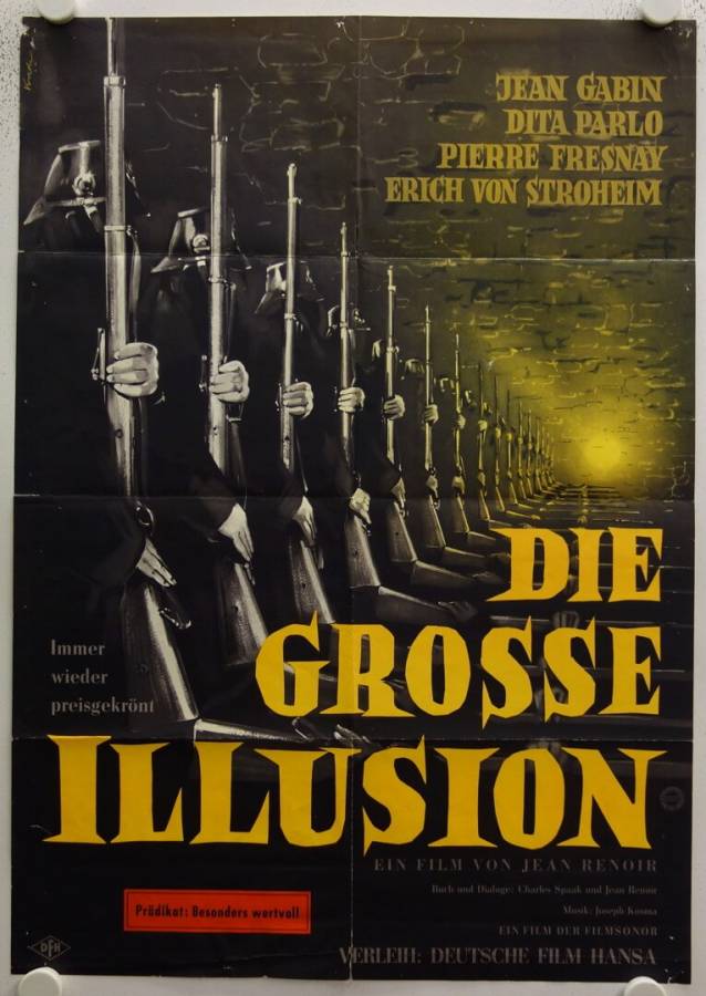 Die grosse Illusion originales deutsches Filmplakat