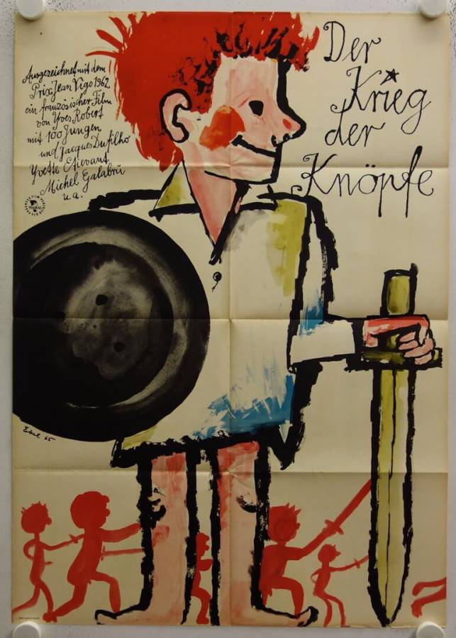 Der Krieg der Knöpfe originales deutsches Filmplakat
