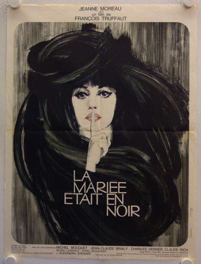 Die Braut trug schwarz originales Filmplakat aus Frankreich