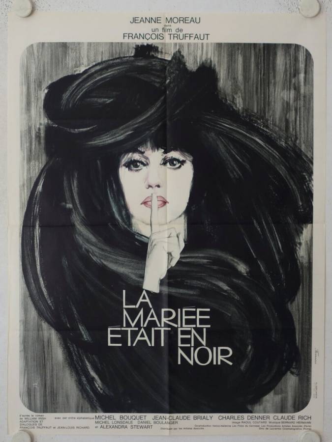 La mariee etait en noir - The Bride wore black original release french movie poster