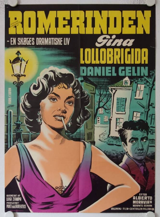 La Romana - Woman of Rome original release danish movie poster