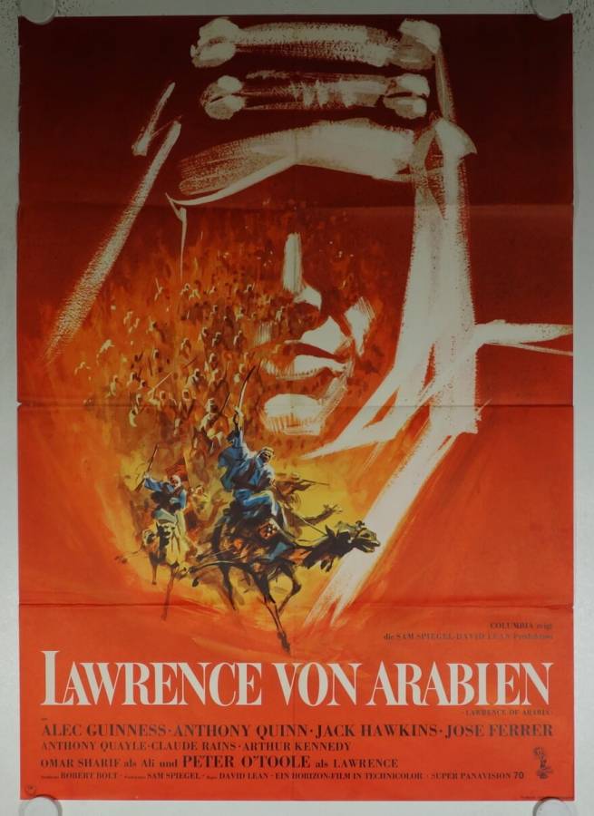 Lawrence von Arabien originales deutsches Filmplakat