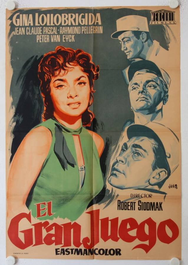 Le grand jeu - Flesh and the Woman original release spanish movie poster