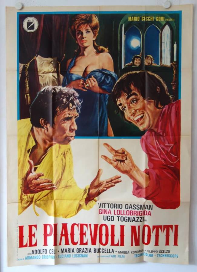 Le piacevoli notti - Pleasant Nights original release italian movie poster