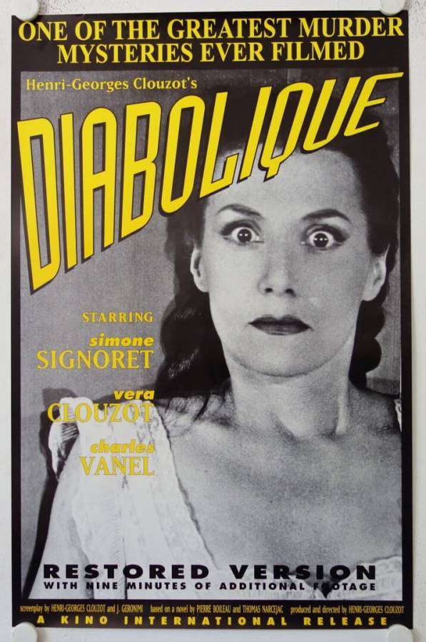 Les Diaboliques re-release US Onesheet movie poster
