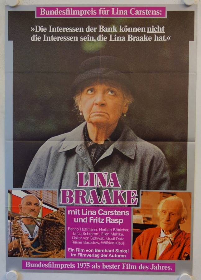 Lina Braake original release german movie poster