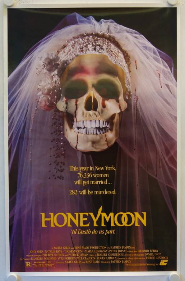 Lune de Miel - Honeymoon original release US Onesheet movie poster