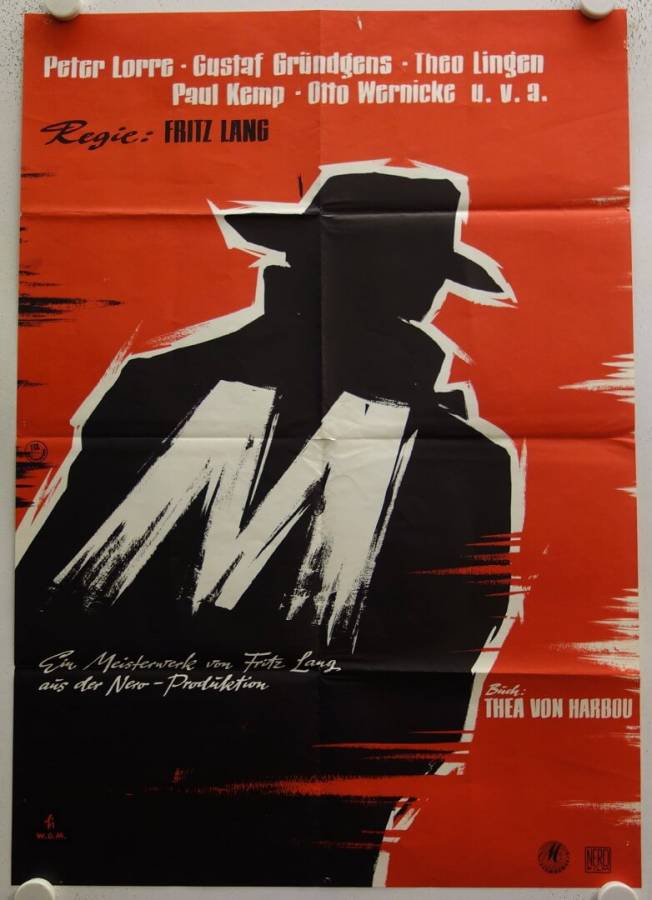 M - Eine Stadt sucht einen Moerder re-release german movie poster