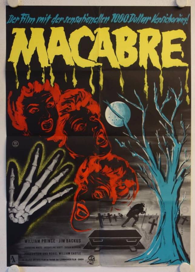 Macabre original release german movie poster
