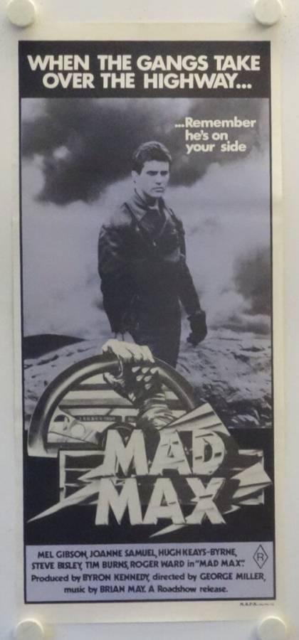 Mad Max original release Australian daybill movie poster