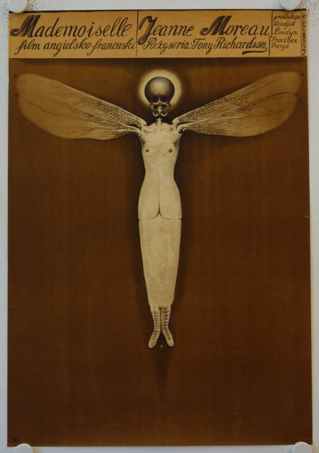 Mademoiselle originales Filmplakat aus Polen