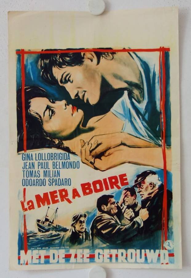 Verrückte Seefahrt originales belgisches Filmplakat