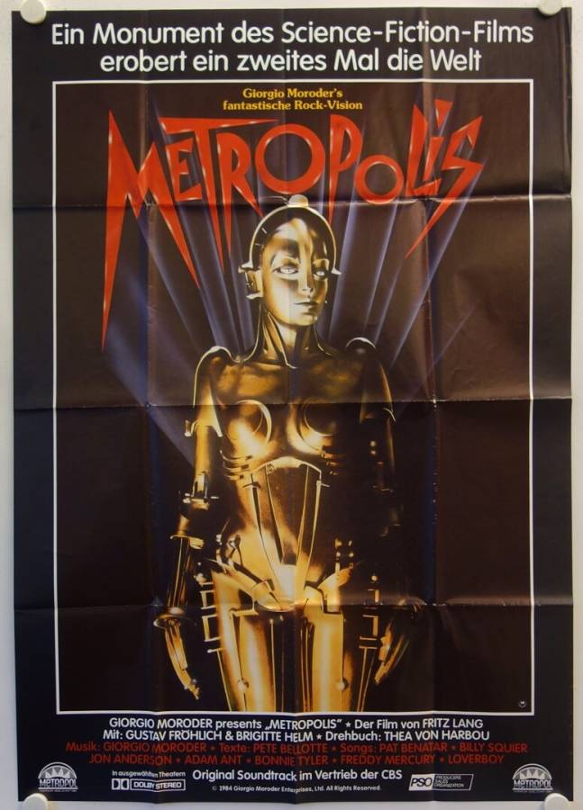 Metropolis re-release german double-panel movie poster