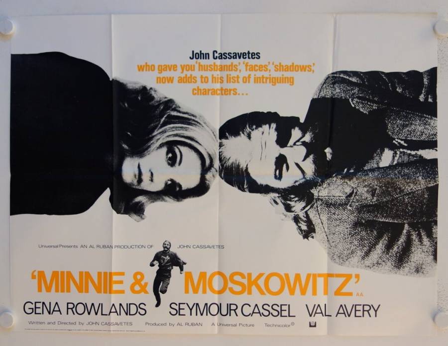 Minnie und Moskowitz originales British Quad Filmplakat