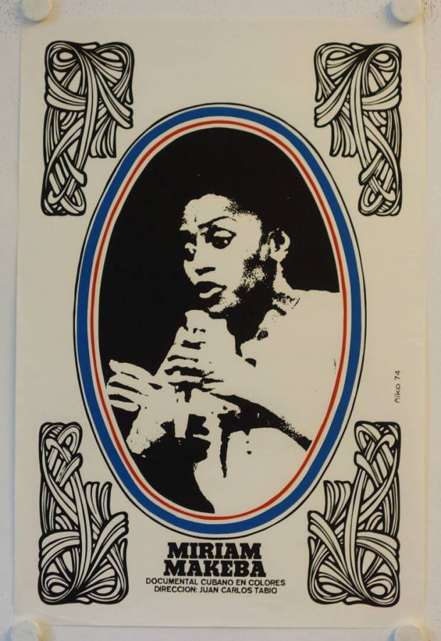 Miriam Makeba originales Filmplakat aus Kuba