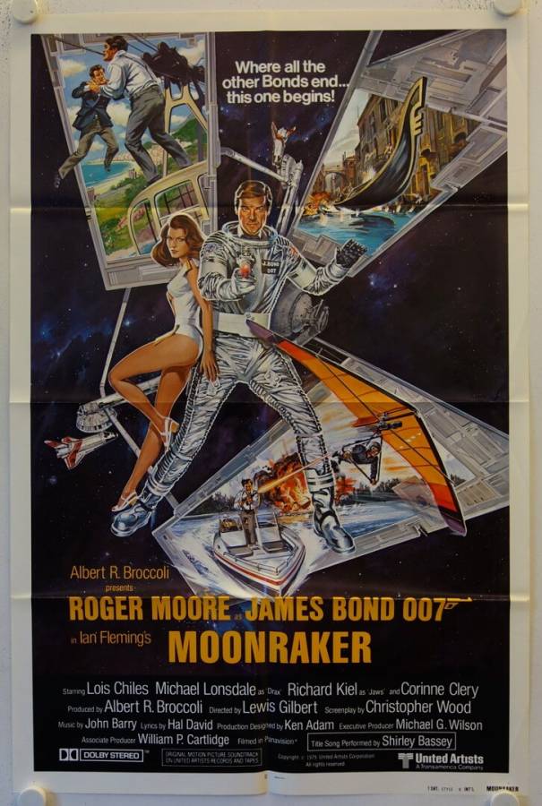 James Bond 007 - Moonraker Streng geheim originales US Filmplakat