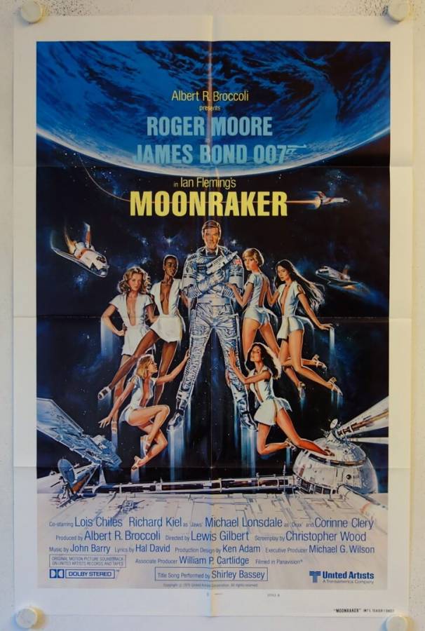 Moonraker original release US Advance Onesheet movie poster