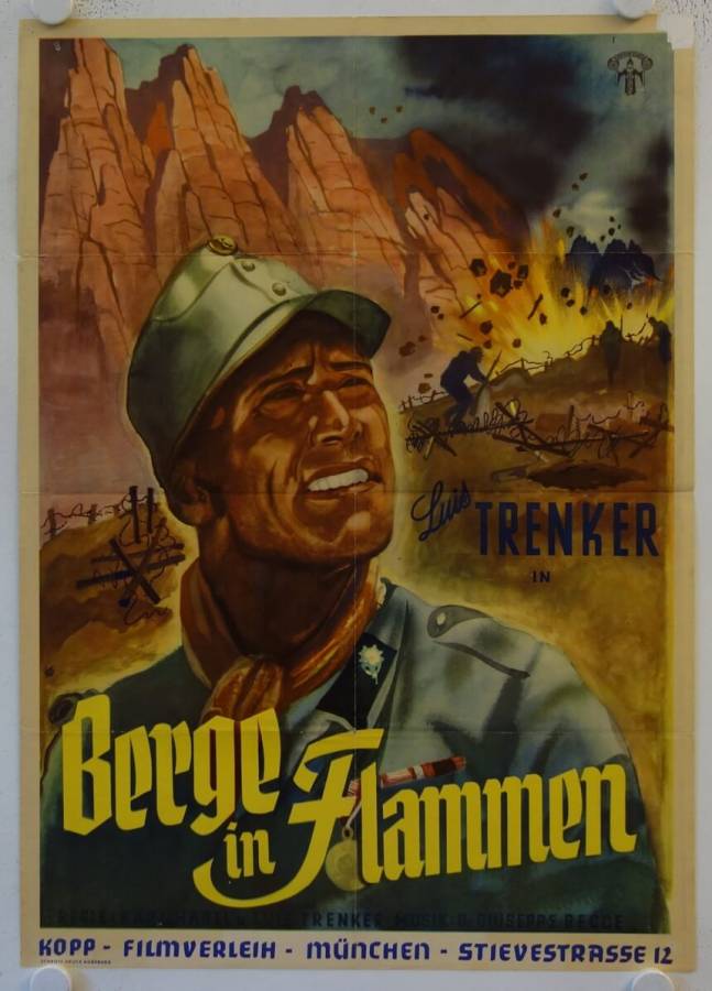 Berge in Flammen originales deutsches Filmplakat