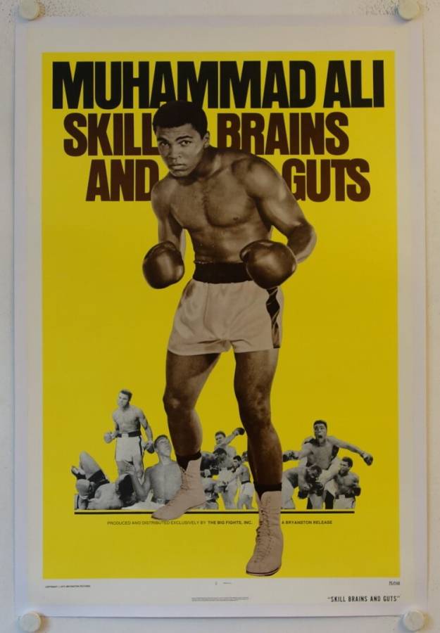Muhammad Ali: Skill, Brains and Guts original US Onesheet movie poster