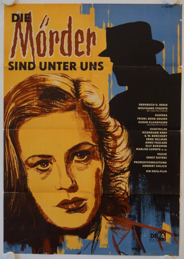 Die Mörder sind unter uns originales DDR Filmplakat
