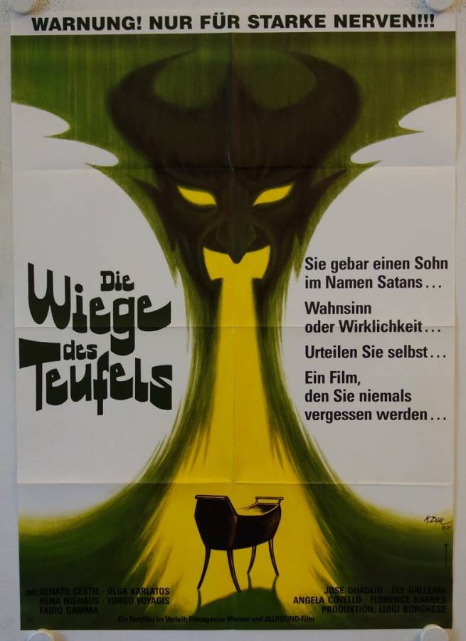 Die Wiege des Teufels originales deutsches Filmplakat