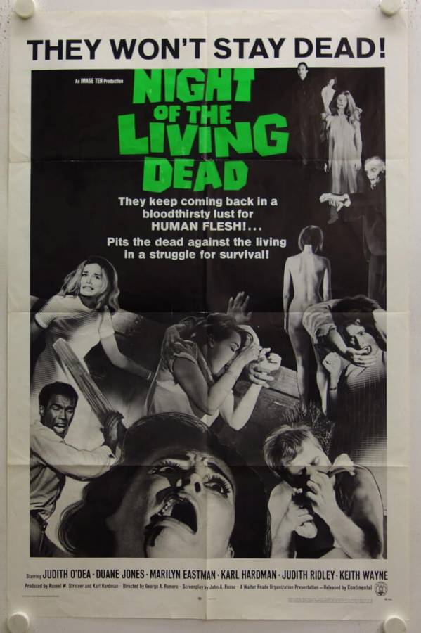 Night of the Living Dead original US Onesheet movie poster