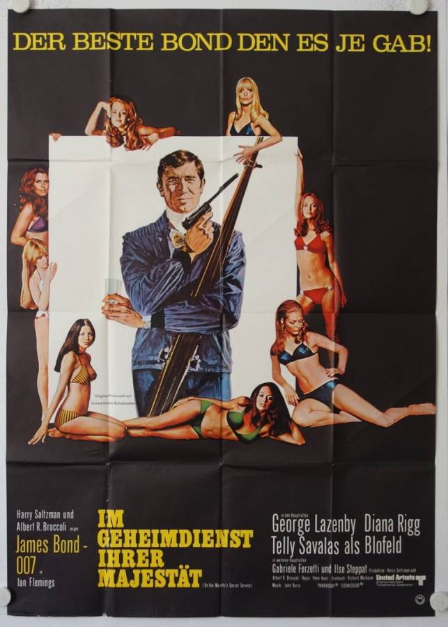 James Bond 007 - Im Geheimdienst Ihrer Majestät originales deutsches A0-Filmplakat