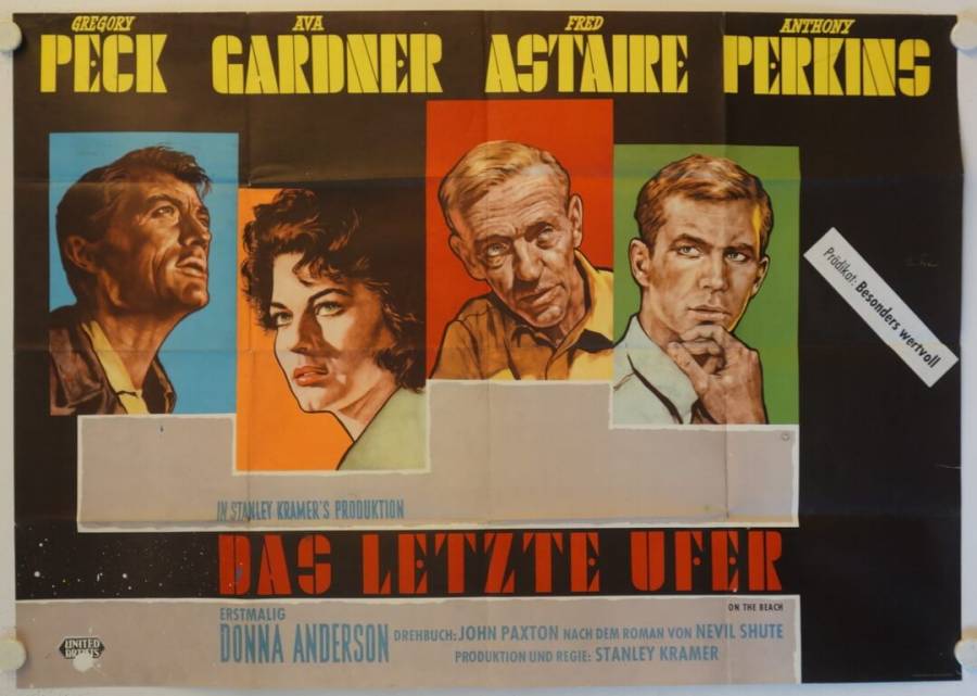 On the Beach original release german double-panel movie poster