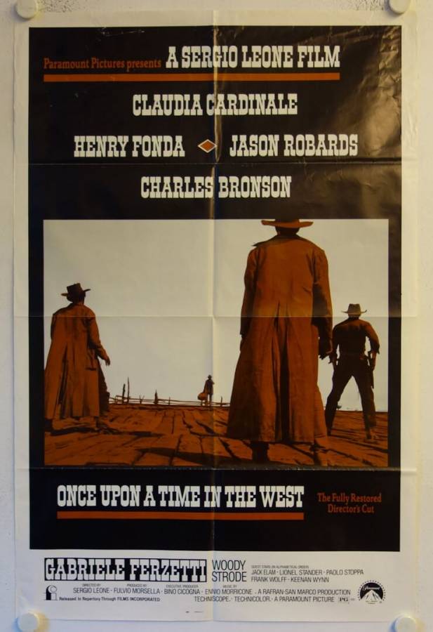 Once upon a Time in the West re-release US Onesheet movie poster (R84)
