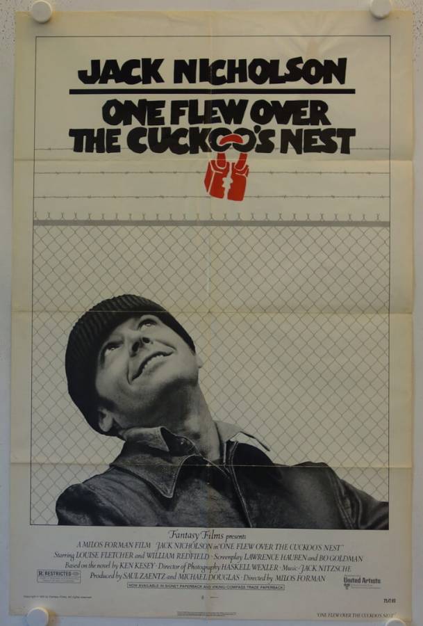 One flew over the Cuckoos Nest original release US Onesheet movie poster