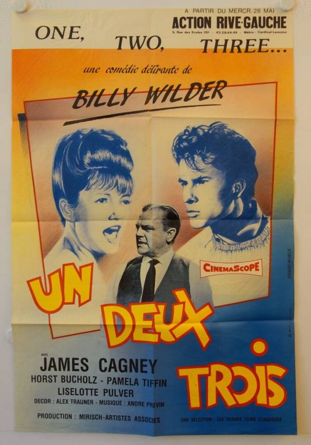 One Two Three re-release french movie poster