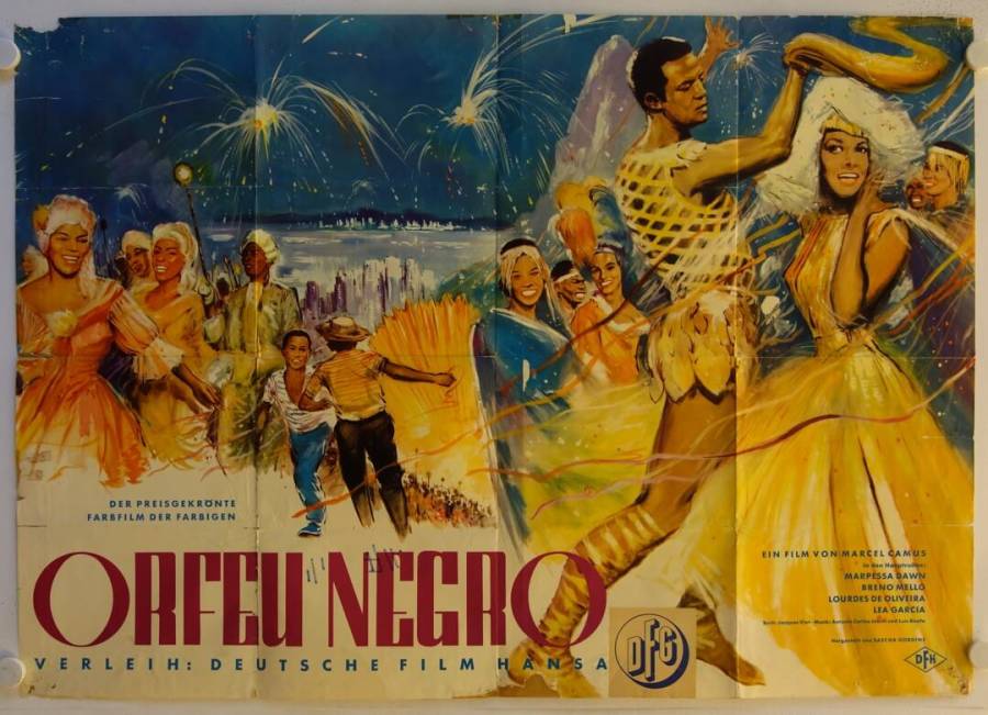 Orfeu Negro originales deutsches A0-Filmplakat